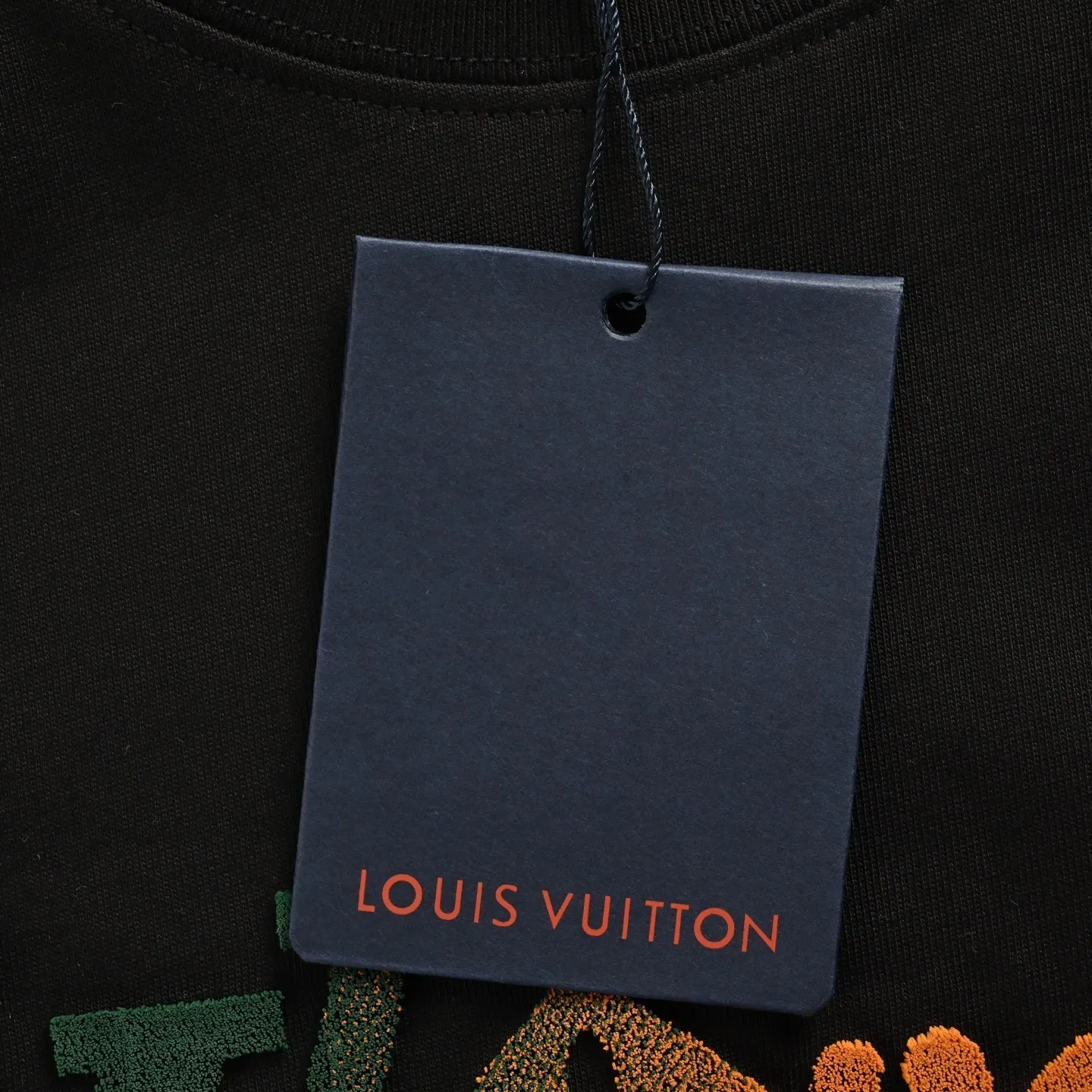 Louis Vuitton/Louis Vuitton 25Fw color gradient logo toothbrush sleeve long-sleeved T-shirt